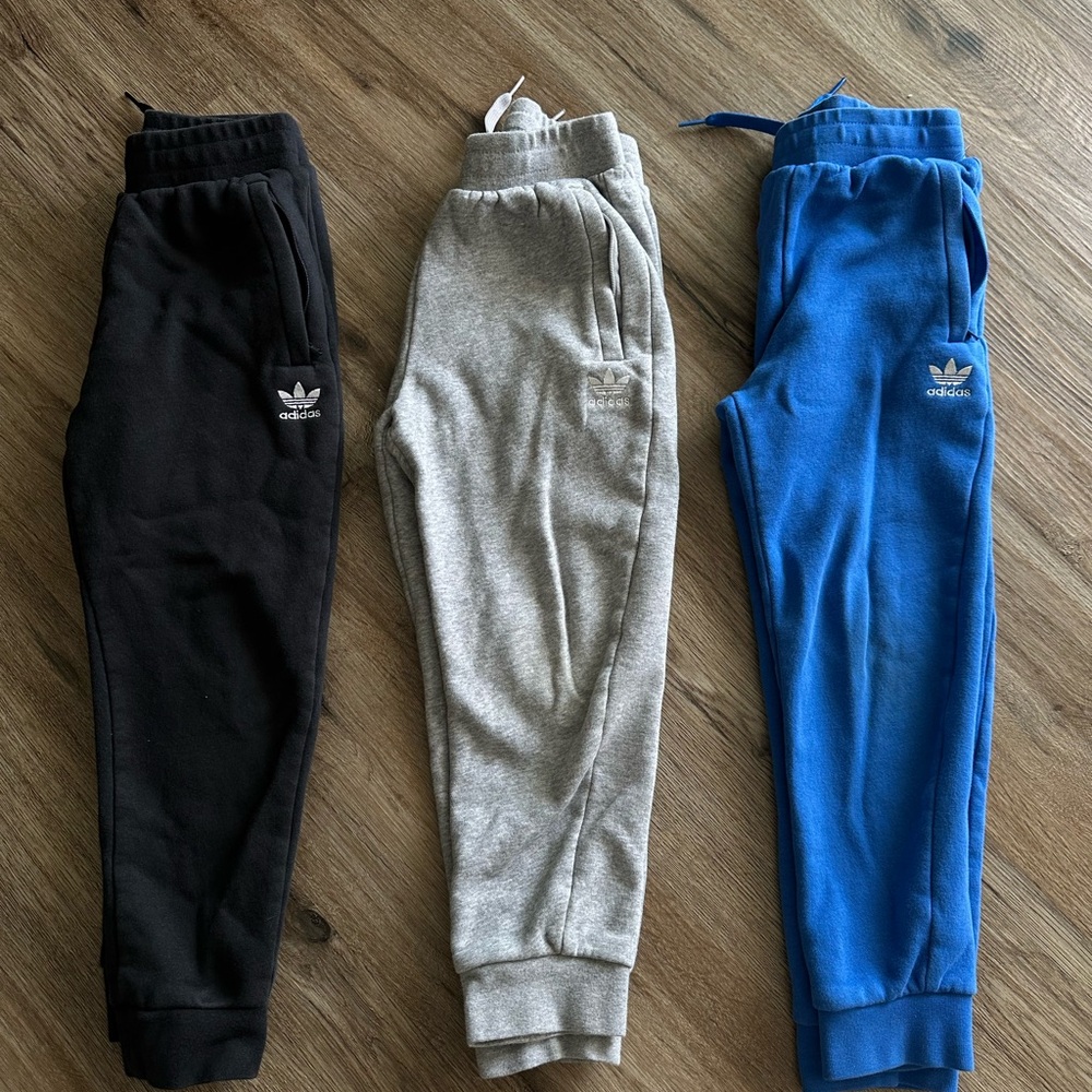 Adidas Boys Sweatpants Set | 3 Pairs | Size XS |
